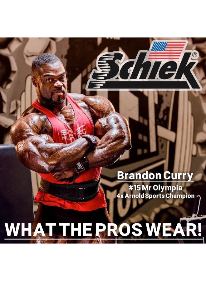 Schiek Schiek Sports 2004 Lifting Belt - 4.75" Inch Lower Back Support for Power Lifting - Heavy Duty One Way Buckle System - Image 4