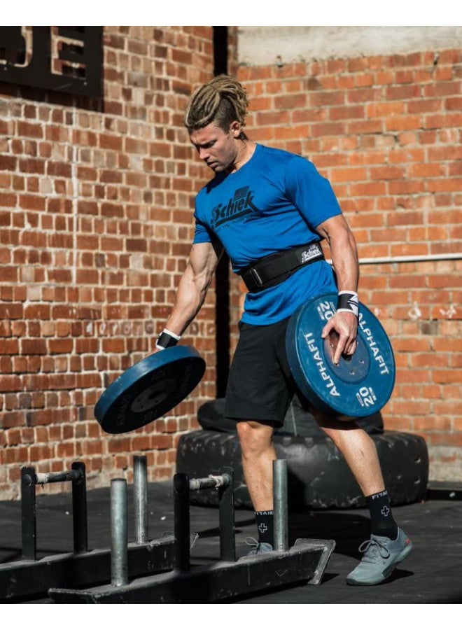 Schiek Schiek Sports 2004 Lifting Belt - 4.75" Inch Lower Back Support for Power Lifting - Heavy Duty One Way Buckle System - Image 2