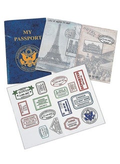 Kicko Passport Sticker Book For Boys And Girls 6In. 12 Pack Pad Of Famous Places Motivational Treats Party Favors Game Prizes Wall Decals Scrapbooks Collections School Supplies Arts And Crafts  - Image 5
