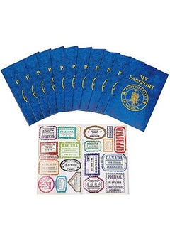 Kicko Passport Sticker Book For Boys And Girls 6In. 12 Pack Pad Of Famous Places Motivational Treats Party Favors Game Prizes Wall Decals Scrapbooks Collections School Supplies Arts And Crafts  - Image 1