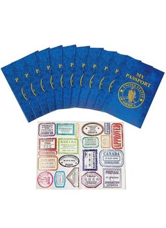 Kicko Passport Sticker Book For Boys And Girls 6In. 12 Pack Pad Of Famous Places Motivational Treats Party Favors Game Prizes Wall Decals Scrapbooks Collections School Supplies Arts And Crafts  - Image 2
