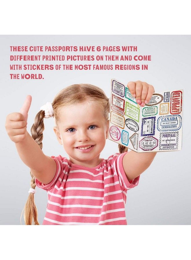 Passport Sticker Book For Boys And Girls 6In. 12 Pack Pad Of Famous Places Motivational Treats Party Favors Game Prizes Wall Decals Scrapbooks Collections School Supplies Arts And Crafts