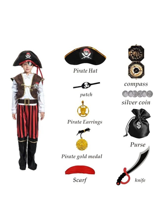 المنزل الذكي هوم سمارت زي تنكري للأطفال على شكل قراصنة (للبنين) | بدلة أنيقة لأداء العروض والمناسبات التنكرية وأعياد الهالوين، هدية مثالية لأعياد الميلاد - Image 2