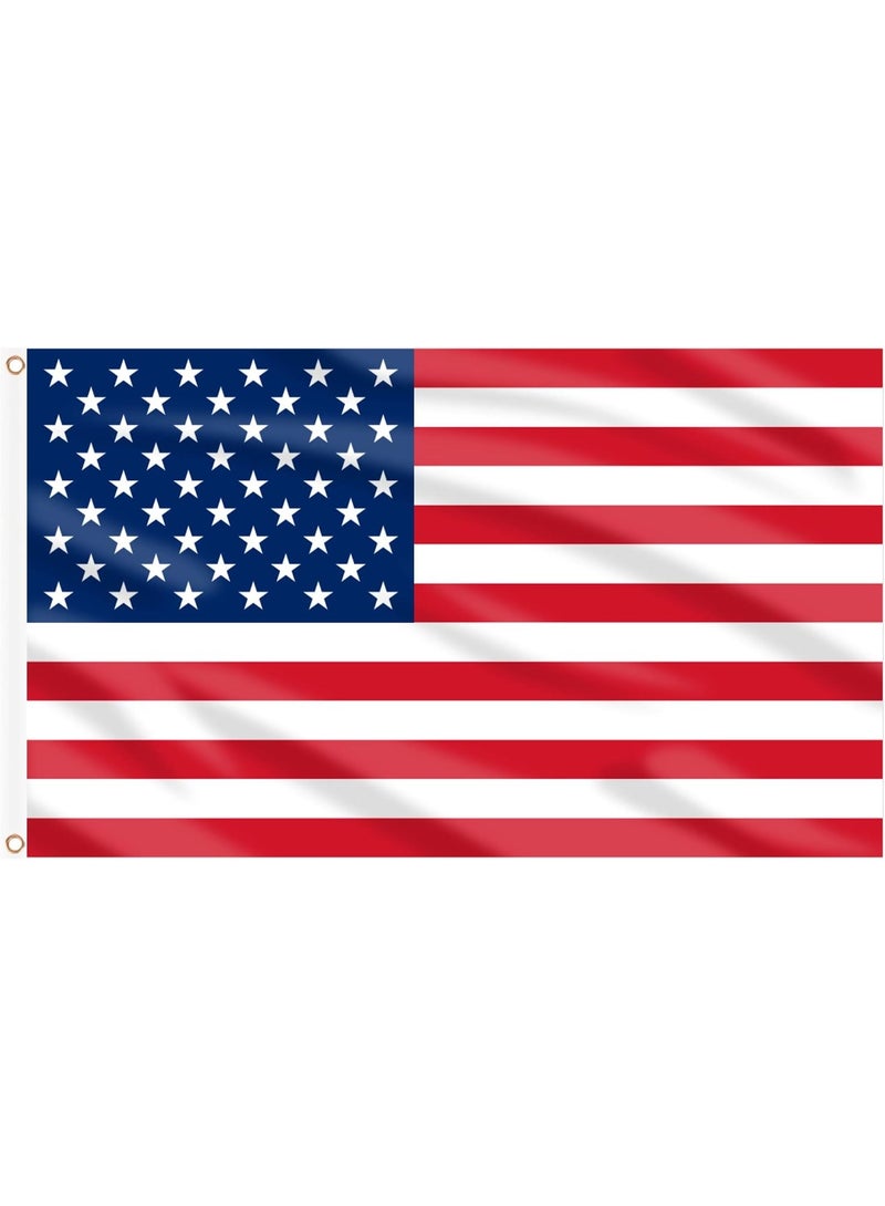 USA Flag 3×5 Ft – Polyester Banner with Grommets for Outdoor & FIFA World Cup 2026 Decor ⚽🇺🇸 - Image 1