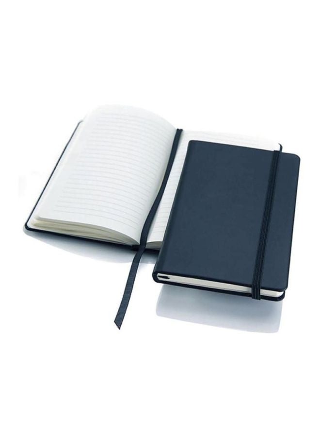 دفتر ملاحظات مسطَّر بغلاف مقوى قياس A5 من 160  أزرق - Image 2
