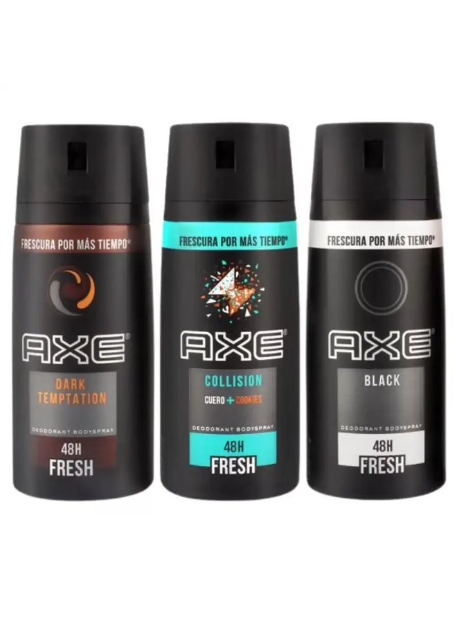 Axe مزيل عرق أكس دارك تمبتيشن للرجال لحماية تدوم طويلاً من الروائح - 150 مل