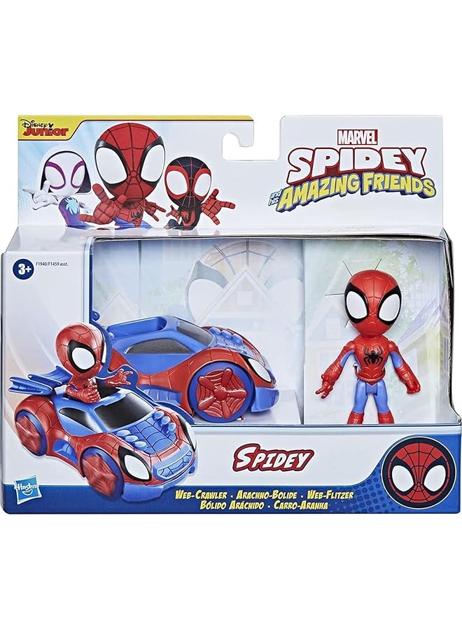 SPIDERMAN Action Figure Web Crawler Vehicle For Kids Ages 3 Up - Image 4