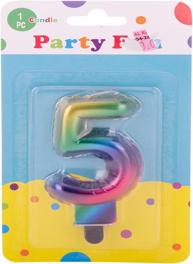 AKDC Sparkle Gold AKDC Birthday Number Candle 5 - Image 5
