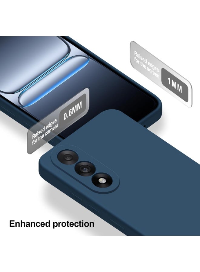 Muzz حافظة متوافقة مع OnePlus Nord 5 5G، حافظة مطاطية سائلة مع بطانة ميكروفايبر ناعمة، غلاف صلب رفيع مضاد للصدمات لحماية OnePlus Nord 5 2025 (أزرق) - Image 4