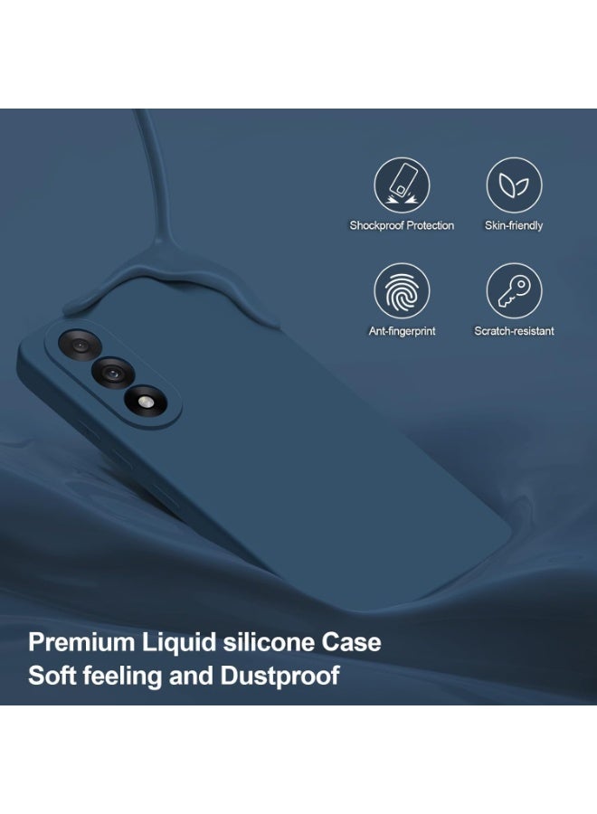 Muzz حافظة متوافقة مع OnePlus Nord 5 5G، حافظة مطاطية سائلة مع بطانة ميكروفايبر ناعمة، غلاف صلب رفيع مضاد للصدمات لحماية OnePlus Nord 5 2025 (أزرق) - Image 5