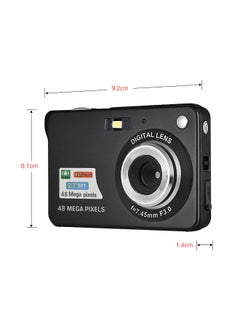 Portable 1080P Digital Camera Video Camcorder 48MP Anti-shake 8X Zoom 2.7 Inch LCD Screen Face Detact Smile Capture Built-in Lithium Battery with Carry Bag Wrist Strap for Kids Teens