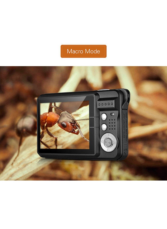 Generic - Portable 1080P Digital Camera Video Camcorder 48MP Anti-shake 8X Zoom 2.7 Inch LCD Screen Face Detact Smile Capture Built-in Lithium Battery with Carry Bag Wrist Strap for Kids Teens - Image 1