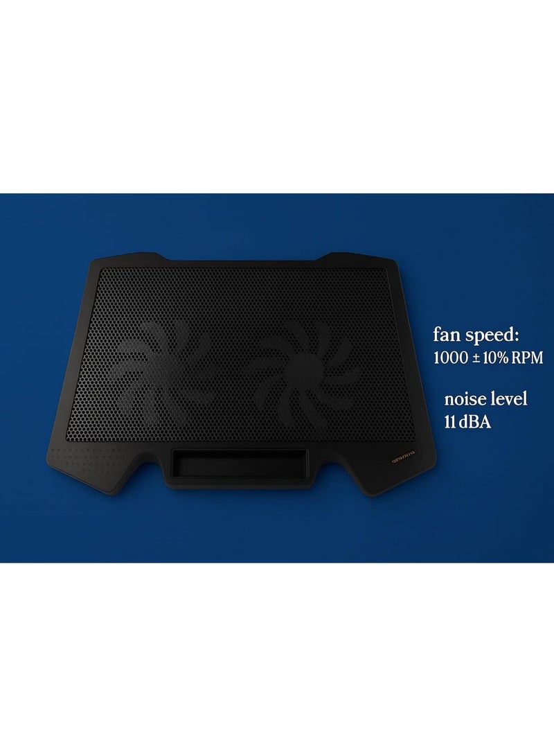 USB LED 2 Fan Cooler Adjustable Stand Pad for 9in To 17in Notebook Laptop - Image 3