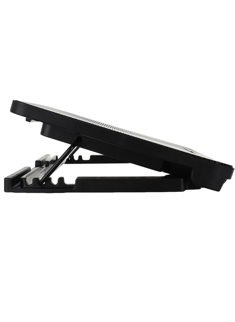 Generic - USB LED 2 Fan Cooler Adjustable Stand Pad for 9in To 17in Notebook Laptop - Image 1