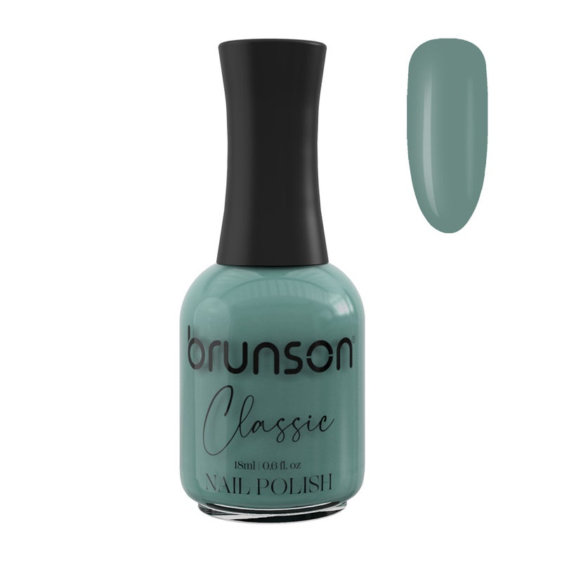 Brunson Classic Nail Polish 18ml Fast Dry Nail Lacquer Nail Harderner Normal Polish Glossy Gel Effect Quick Air Dry Long-Lasting Natural Nail Enamel Salon Quality Manicure Pedicure Regular Polish