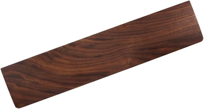 Jojofuny Ergonomic Walnut Wood Wrist Pad 36X8X1 6CM Palm Rest For Keyboard Desk Support - Image 2