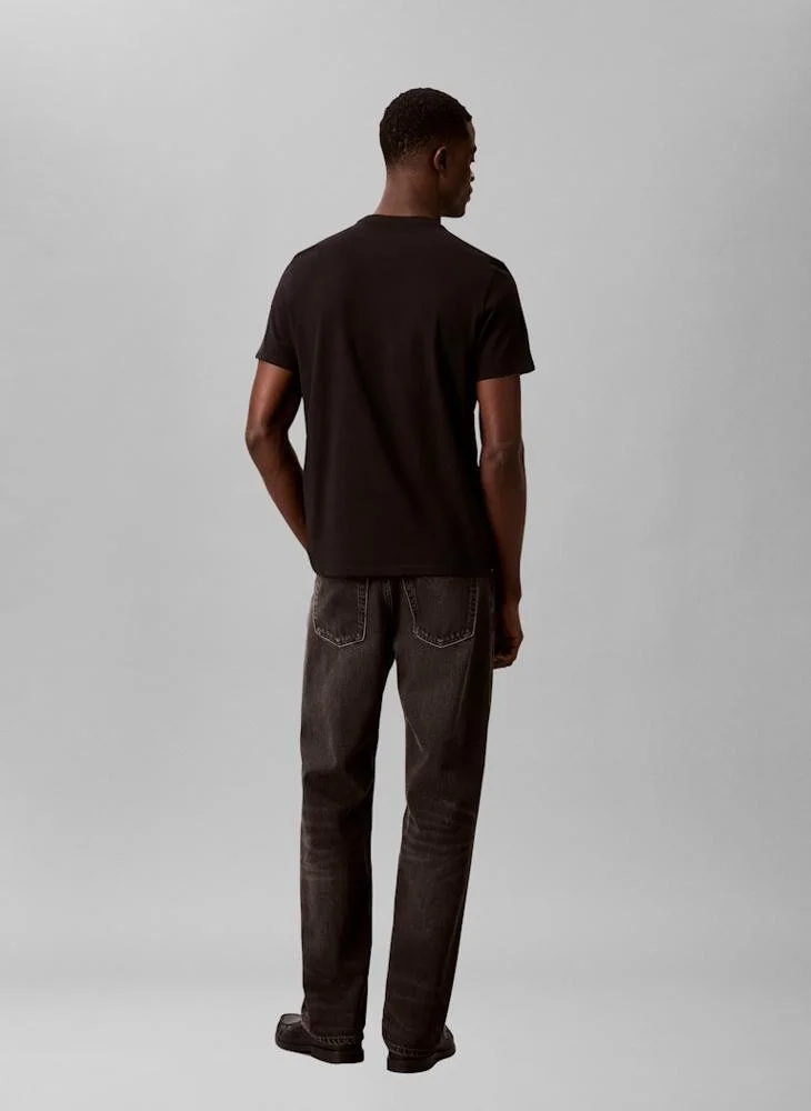 Calvin Klein Black Graphic Logo T-Shirt for Men | Best Price UAE