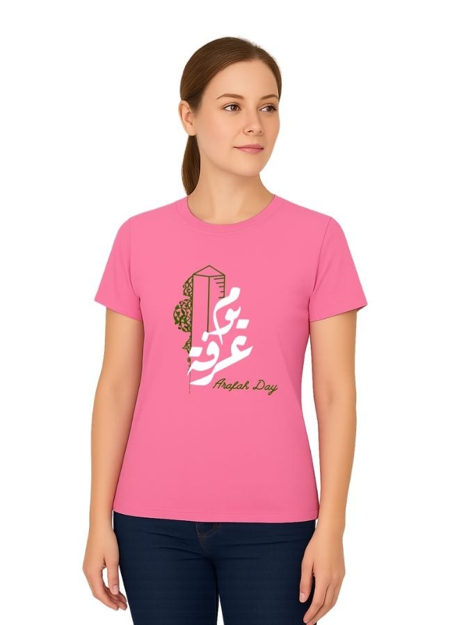 PRINTSHOP4ME Arafah Day Special Women’s Cotton T-Shirt–Premium Quality Round Neck Short Sleeve Islamic T-Shirt For Women | Soft Breathable Fabric | Comfortable Daily Wear  - Image 2