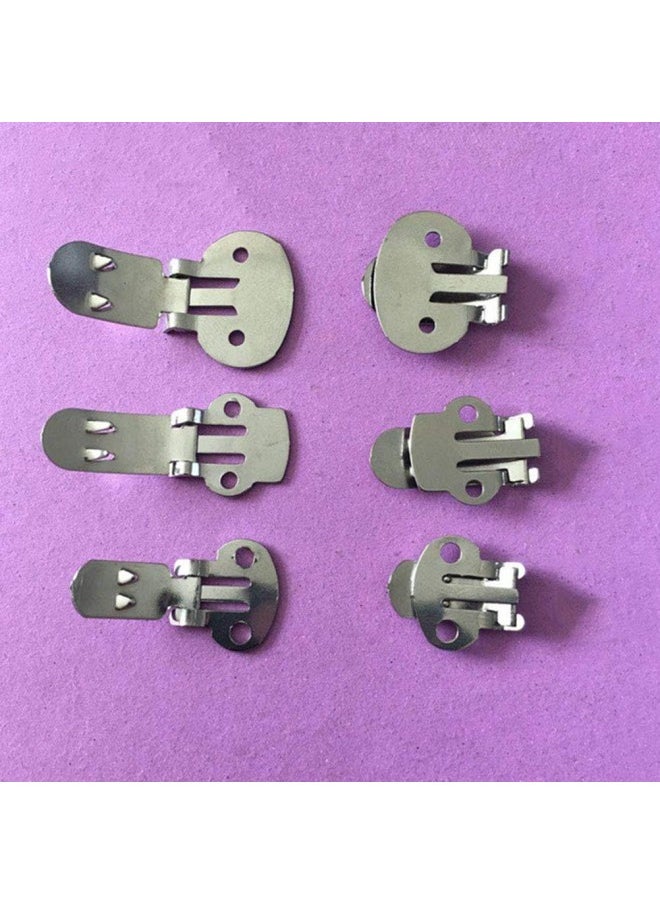 klarako - 10pcs Stainless Steel Blank Shoe Clips DIY Crafts Findings Accessories (32mm x 20mm) - Image 1