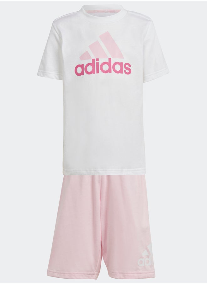 Adidas Essentials Logo Tee and Short Set  - Image 2