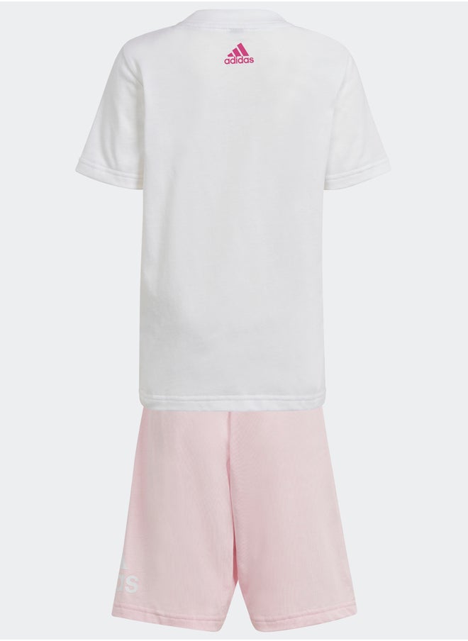 Adidas Essentials Logo Tee and Short Set  - Image 3