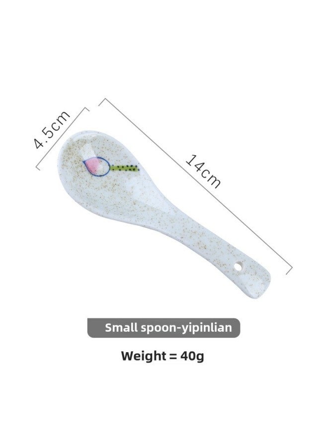 Daily Use Tableware - Spoons Ladles For Kitchen Dining-Color:Yipin Lotus Spoon  - Image 1