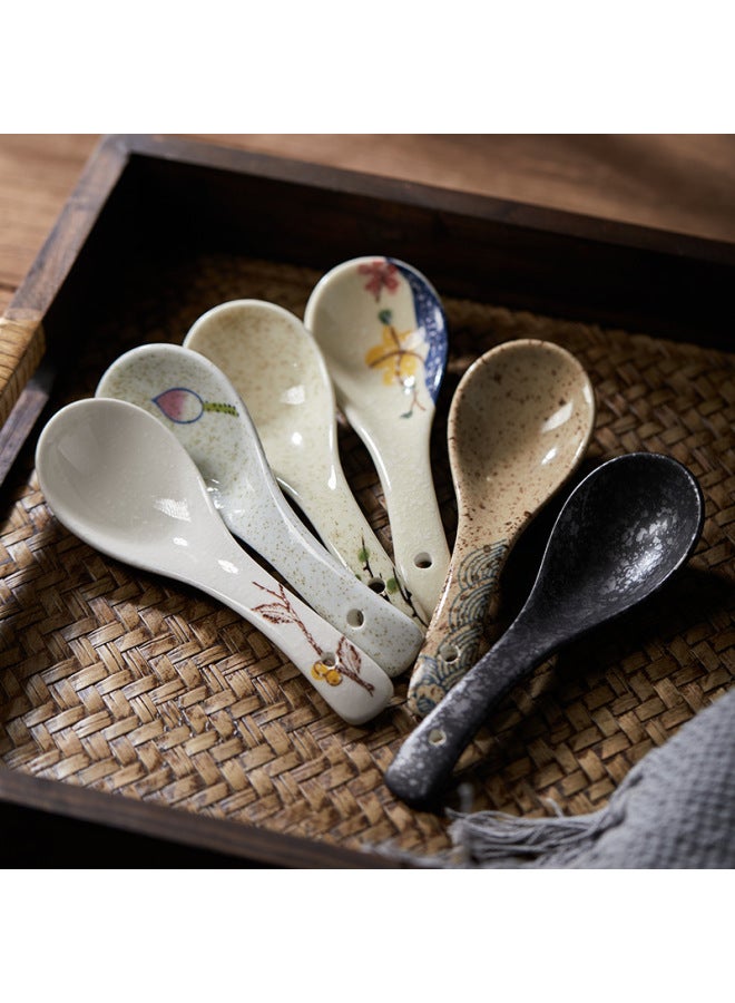 Daily Use Tableware - Spoons Ladles For Kitchen Dining-Color:Yipin Lotus Spoon  - Image 3