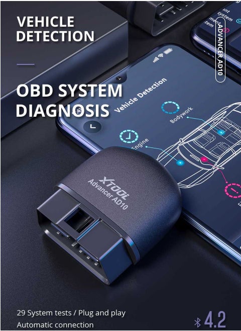 XTOOL AD20 OBD2 ماسح  تشخيصي متوافق مع نظام IOS/ Android لفحص جميع انواع السيارات