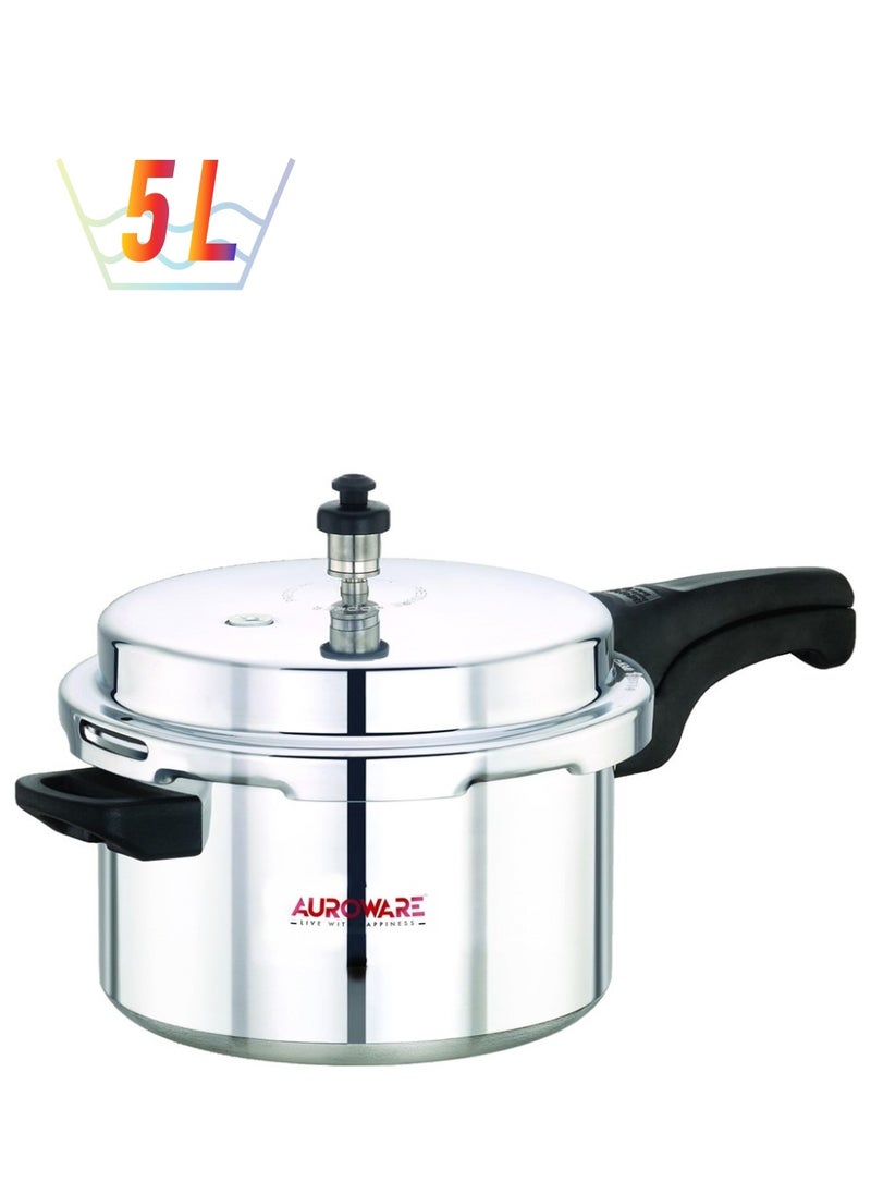 Auroware - Auroware 5 Liter Pressure Cooker Aluminum Heavy Duty Comfortable for Cooking chicken beef mutton more - Image 1