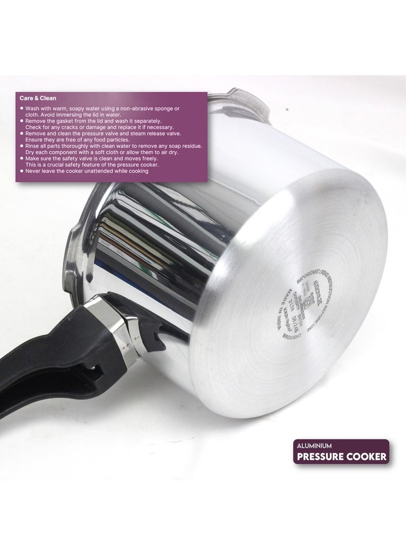 Auroware - Auroware 5 Liter Pressure Cooker Aluminum Heavy Duty Comfortable for Cooking chicken beef mutton more - Image 1