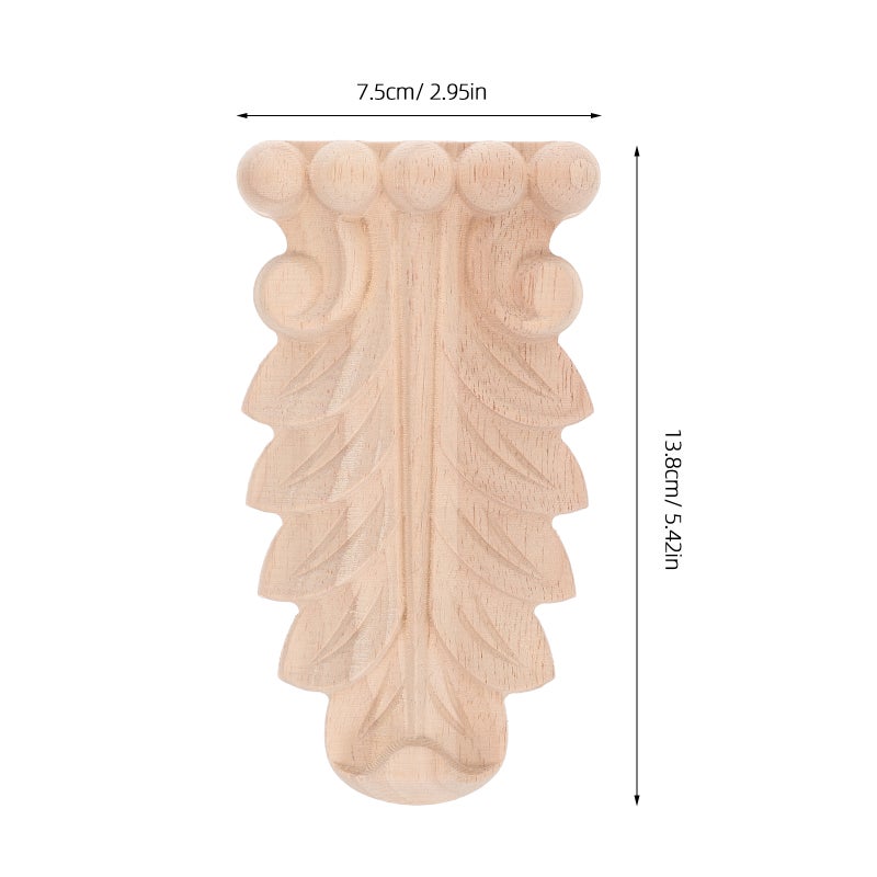 2pcs Wood Carved Corbel Applique Decorative Corner Carving Decoration Carving Corbel Wall Decoration European Style Corbel For Home Hotel - Image 2