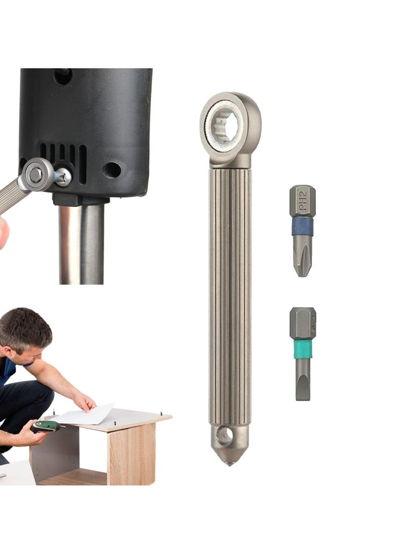 Zikra Compact Ratchet Screwdriver, Magnetic Ratchet Screwdriver, Multipurpose Pocket-sized Ratchet Screwdriver, Performance, Easy Access & Carry, Compact Design, Safety, Premium Screwdriver - Image 1