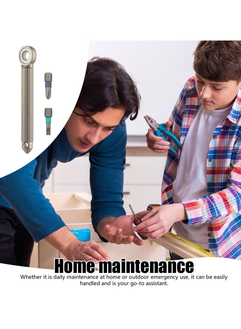 Zikra Compact Ratchet Screwdriver, Magnetic Ratchet Screwdriver, Multipurpose Pocket-sized Ratchet Screwdriver, Performance, Easy Access & Carry, Compact Design, Safety, Premium Screwdriver - Image 3