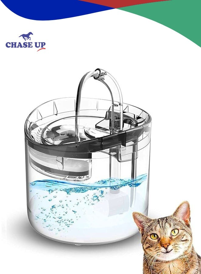 Chase Up 4 Pack Filters for Stainless Steel Cat Water Fountain Cat Fountain Filter Replacement, 3 Triple Filtration System, Activated Carbon Filters for 67oz/2L Automatic Pet Fountain Filter - Image 1