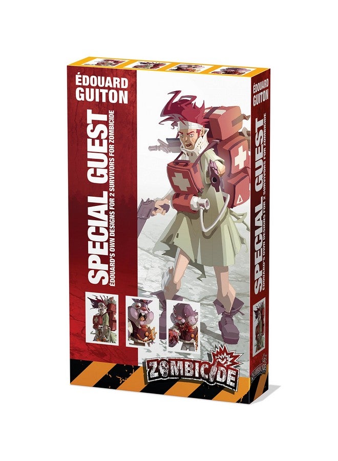 CMON Zombicide Edouard Guiton Special Guest Box - Unleash 2 Exceptional Survivors & Their Zombivor Counterparts! Cooperative Tabletop Miniatures Game, Ages 14+, 1-6 Players, 1 Hr Playtime, Made
