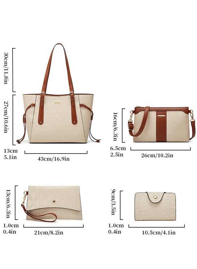 general New Fashionable Large Capacity Detachable Inner Bags Single Shoulder Tote Bag (4-Piece Set) - Image 3