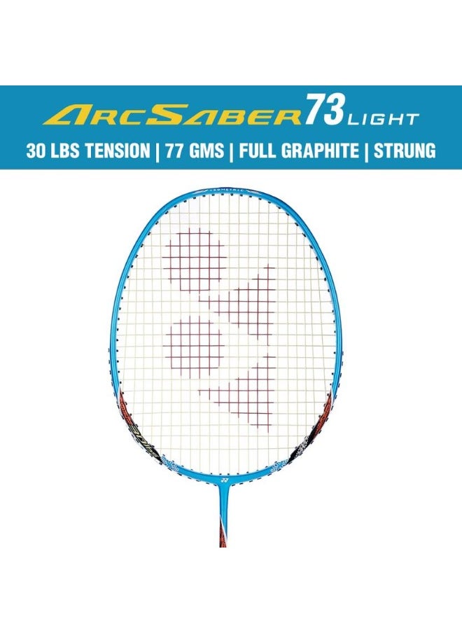 Yonex YONEX Arcsaber 73 Light Blue Strung Badminton Racquet  (Pack of: 1, 77 g)  - Image 2