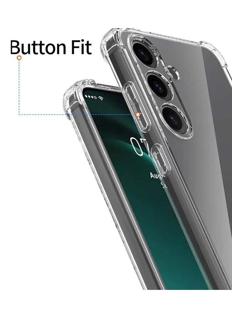Generic Case for Samsung Galaxy A55 5G Clear TPU Four Corners Protection Cover Transparent Soft funda  - Image 4