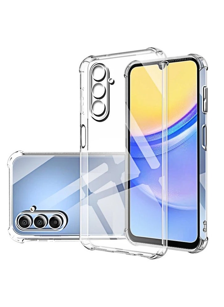 Generic Case for Samsung Galaxy A55 5G Clear TPU Four Corners Protection Cover Transparent Soft funda  - Image 1