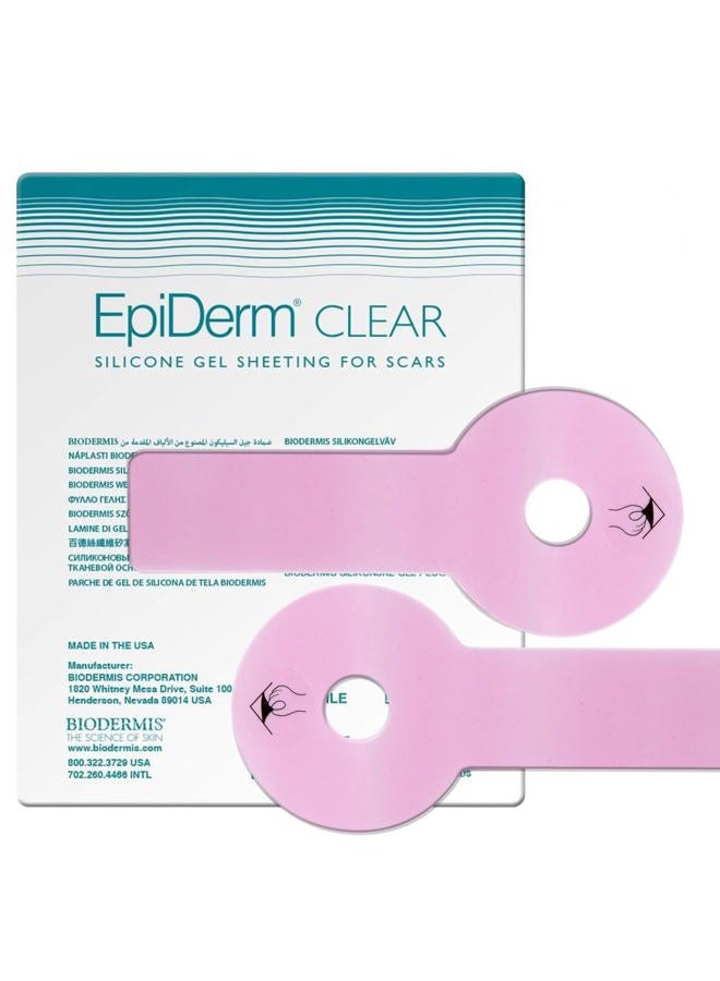 Epi-derm شرائح السيليكون لعلاج الندبات من بيو ديرميس إبي-ديرم أريوبيكسي (1 زوج) (شفاف) - Image 1