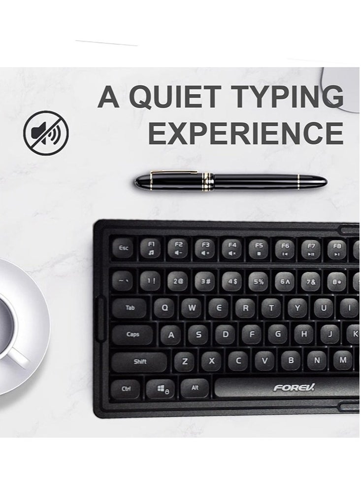 Forev Wired Gaming keyboard and mouse suit Esports Light-Emitting Office Desktop Laptop Wired Film Wired Keyboard (FV-Q908  Black)  - Image 2