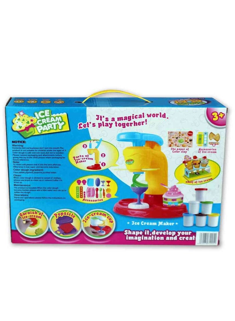 UKR Ice Cream Color Clay Creative Set for Kids - Fun and Educational Modeling Clay Kit | Perfect for Imaginative Play and Craft Activities - Image 2