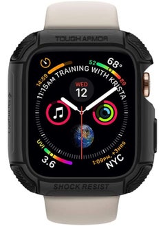 Tough Armor Case Cover for Apple Watch 44mm Series 6/SE/5/4 - Black