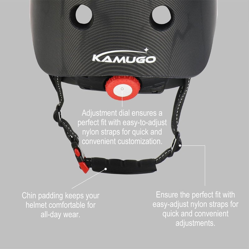 KAMUGO Kids Bike Helmet Set, Toddler Helmet for Ages 2-8 Boys Girls with Sports Protective Gear Set Knee Elbow Wrist Pads for Skateboard Cycling Scooter Rollerblading - Image 5