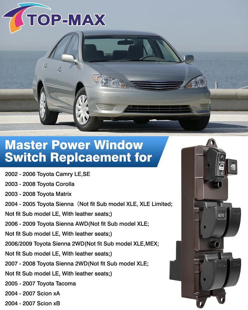 TOP-MAX Master Power Window Switch Replacement - Image 3
