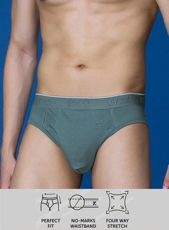 اكس واي اكس اكس Cotton Stretch Brief with Branded Elastic by Styli