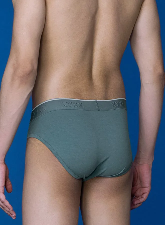 اكس واي اكس اكس Cotton Stretch Brief with Branded Elastic by Styli