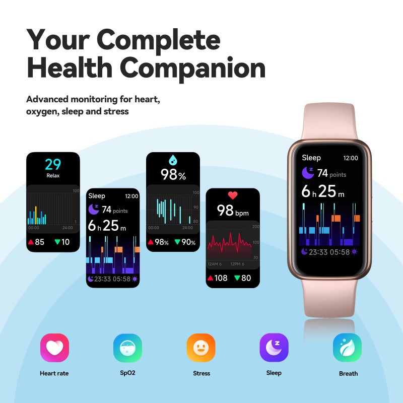 Enfit Fitness Trackers,Smart Watch with 1.47" Color Screen,100+Sport Modes Fitness Watch with Heart Rate Sleep Monitor, Pedometer Step Counter Watch, 3TAM Waterproof Activity Trackers for Women Men,PK - Image 5