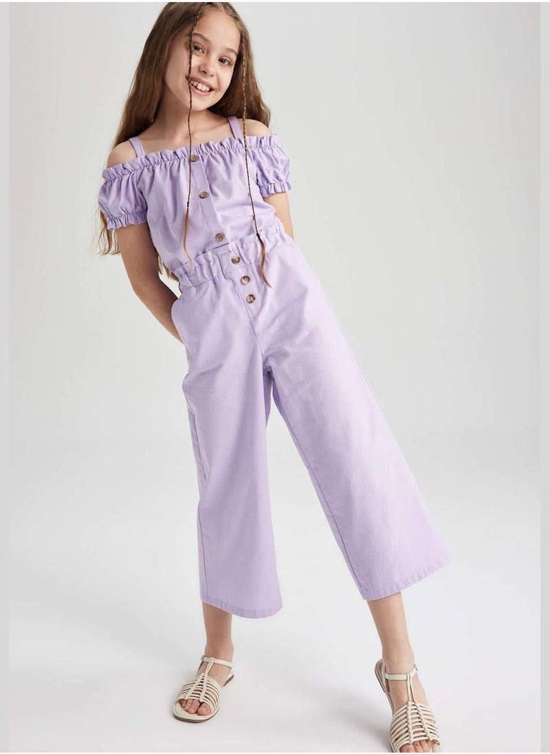 DeFacto Girl Wide Leg Woven Trousers  - Image 4
