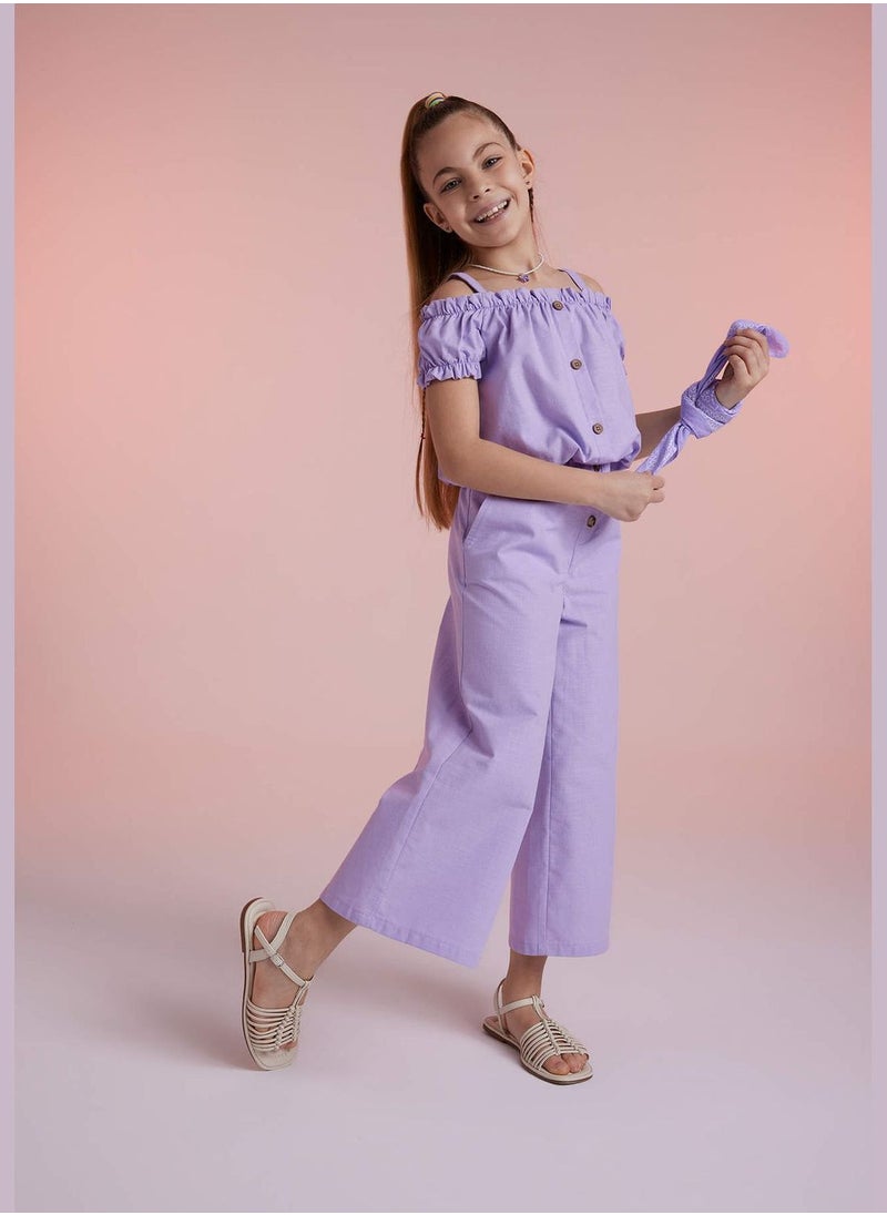 DeFacto Girl Wide Leg Woven Trousers  - Image 2